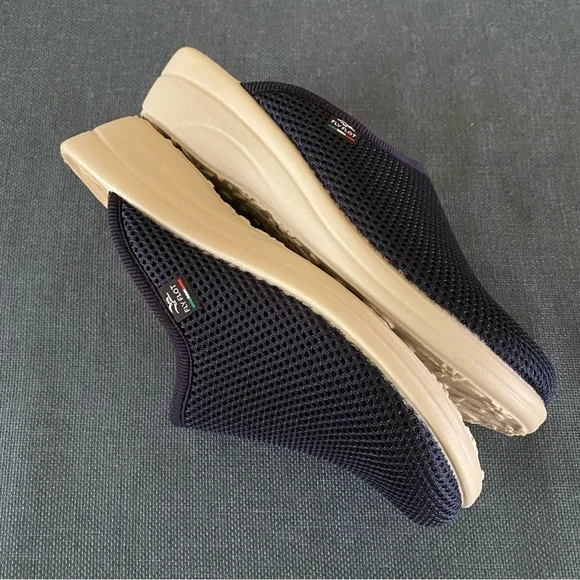 Fly Flot Clog Slip-on Mule Navy Mesh Comfort Anti-shock Anatomic Size US 7.5 - Picture 8 of 11